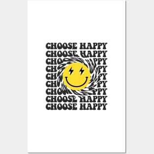 CHOOSE HAPPY Posters and Art